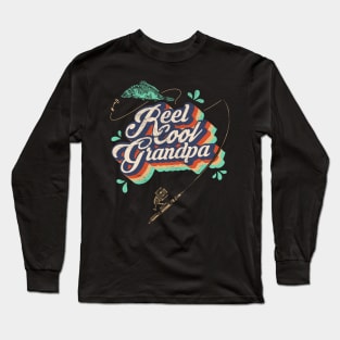 Reel Cool Grandpa Fishing Tshirt Long Sleeve T-Shirt
